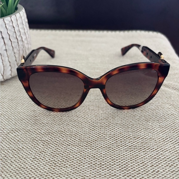 Moschino Buckle Tortoise Sunglasses - Picture 2 of 12